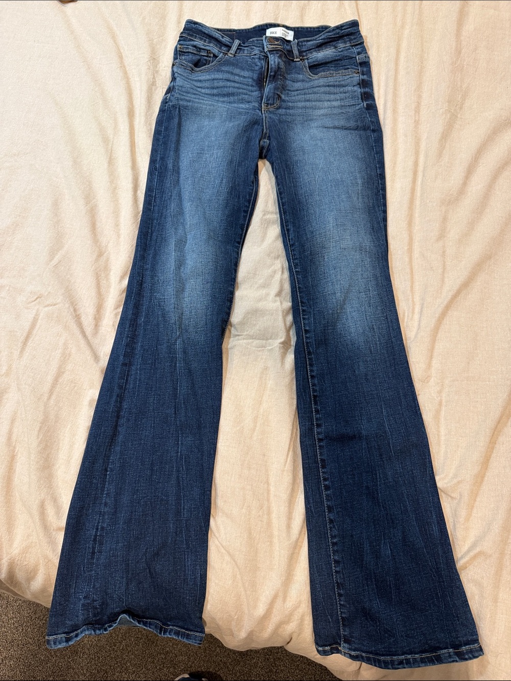BKE Women's Dark Blue Parker Jeans - Vintage Wash - 30x35.5